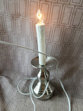 Pair of Electric Metal Base Candlesticks WORKS