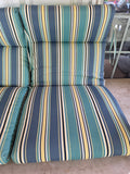 Striped Pair of Hampton Bay Outdoor Chair Cushions