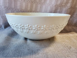 Le Creuset Cotton White Fleur Serving Bowl