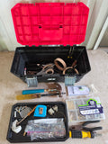 16" Ace Plastic Tool Box w/Some Tools