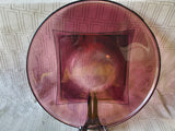 Amethyst Glass Round Serving Platter