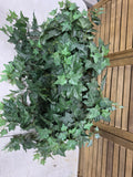 Faux Ivy in Brass Planter
