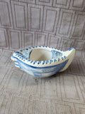 Albisola Blue and White Ceramic Trinket Dish