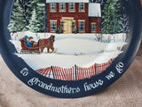 Woodzels by Wetzels Snowy Scene Decorative Plate