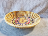 Hand Woven Geometric Pattern Basket