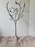 Metal and Plastic Bird Jewelry Display Tree