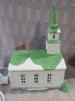 Dept 56 "New England Village" Lighted Church WORKS