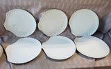 22 Piece Esther M. Miller Seashell Luncheon Plate and Teacup Set