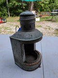 Vintage Galvanized Candle Wall Lantern (Weathered)