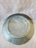 Vintage Hammered Copper Toned Metal Plate