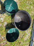 Three Plastic Planter Pots