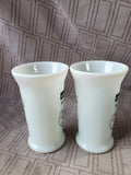 Pair of Vintage Hopalong Cassidy Milk Glass Tumblers