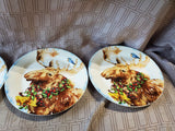 Set of 4 Pier 1 Christmas Moose Salad Plates