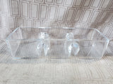 Heavy Glass 3 Sectioned Relish Dish