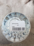 Glassybaby White and Clear Bubble Glass Candle Votive