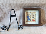 Framed Asian Inspired 3D Art with Display Easel