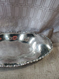 Oblong Silverplate Tray—Monogrammed B