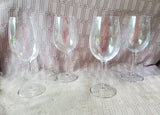 Set of 4 Luigi Bormioli Crystal Wine Glasses