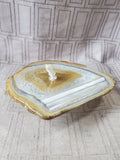 Agate Slice Oil Lamp