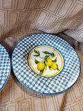 Set of 4 Colonial Williamsburg Lemon Melamine Salad Plates