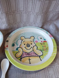 4 Piece Winnie the Pooh Melamine Children's Dish Set