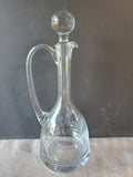 Etched Clear Glass Decanter