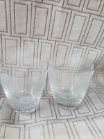 Set of 6 Clear Glass Whiskey Glasses