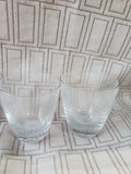 Set of 6 Clear Glass Whiskey Glasses