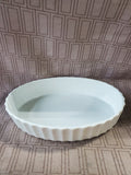 White Ceraminc Oblong Baking Dish