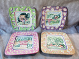 Set of 4 Michal Sparks "Estate of Mind Collection" Salad Plates (2 SETS AVAILABLE PRICED INDIVIDUALLY AT $20 EACH)