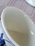 Vintage Delft Blauw Windmill Demitasse and Saucer Set