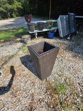 Tall All-Weather Wicker Planter w/Plastic Insert