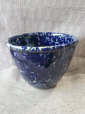 Bennington Pottery Blue Spongeware Mixing Bowl (EEE)