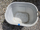 Large Oval Plastic Tub w/Rope Handles