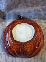 Ceramic Pumpkin Candy Bowl