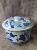 Blue and White Ceramic Trinket Jar