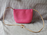 Kim Rogers Pink Woven Crossbody Bag