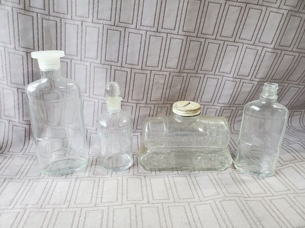 Lot of Vintage Glass Bottles