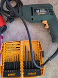 Tool Lot - Drill, Rechargeable Screwdriver, Bit Set, Level