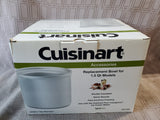 Cuisinart Ice Cream/Yogurt/Sorbet Replacement Bowl for 1.5 QT Models APPEARS UNUSED