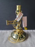 Vintage Brass Swing Arm Table Lamp WORKS