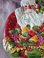 Fitz and Floyd Santa Canape Plate