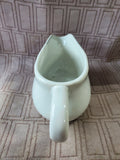 White Ceramic Gravy Boat and Saucer