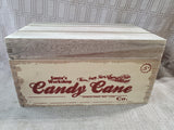 Wooden Santa's Workshop Candy Cane Box