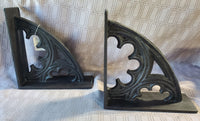 Pair of SPI Heavy Ornate Cast Iron Bookends