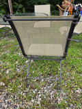 5-Piece Metal and Mesh Outdoor Dining Set w/Rocking Chairs