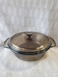 Anchor Hocking Amber Glass Covered Baking Dish