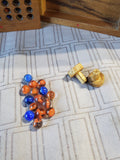 Pair of Traveling Wooden Board Games