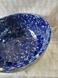 Bennington Pottery Blue Spongeware Large Batter Bowl (CCC)