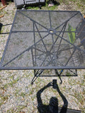 Tall Black Metal Outdoor Table